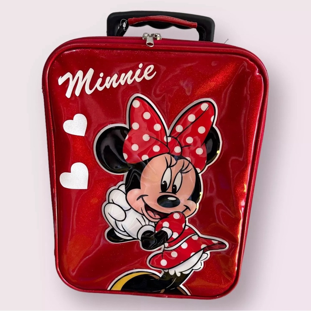 Disney Minnie Mouse Suitcase Carry On, Rolls, Handle retracts